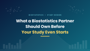 What a Biostatistics Partner Should Own Before