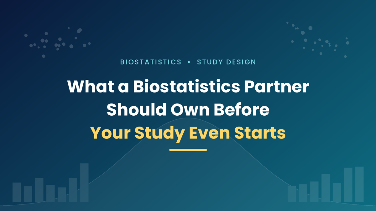 What a Biostatistics Partner Should Own Before